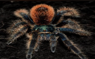 Aphonopelma mooreae / Mexican Jade Fuego Tarantula / North American Cobalt Tarantula / Jade Fuego Tarantula / Mexican Cobalt Tarantula - Sling